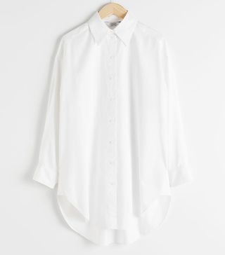 
Other Stories + Classic Oversized Cotton Shirt white