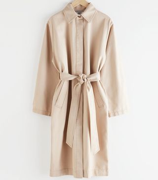 & Other Stories + Belted Canvas Coat