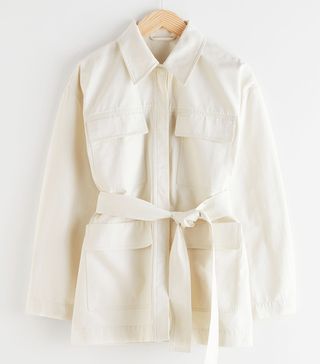 & Other Stories + Belted Cotton Jacket