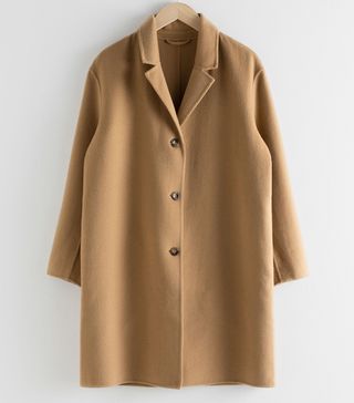 & Other Stories + Relaxed Wool Blend Coat