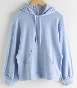 & Other Stories + Puff Sleeve Hooded Sweatshirt