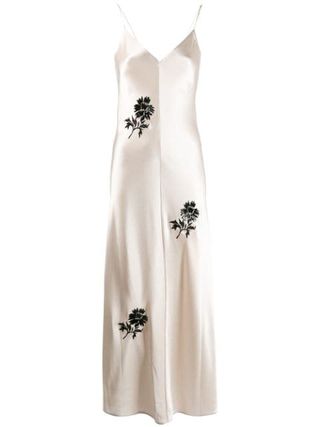 Tory Burch + Embroidered Flower Dress