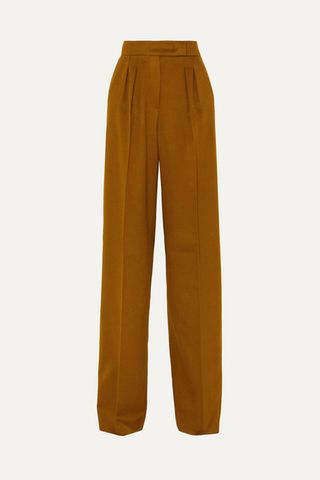 Max Mara + Renon Camel Hair Wide-Leg Pants