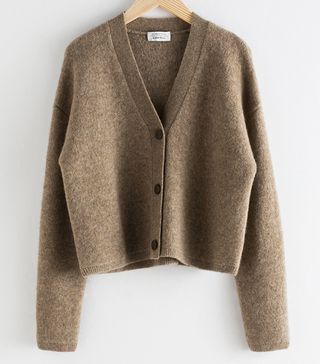 & Other Stories + Boxy Wool Blend Classic Cardigan