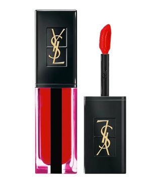 Yves Saint Laurent + Rouge Pur Couture Vernis À Lèvres Water Glossy Lip Stain in Rouge Deluge