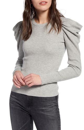 Splendid + Allstone Puff Sleeve Sweater
