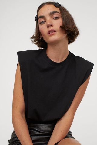 H&M + Shoulder-Pad T-Shirt