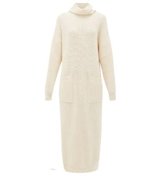 Mara Hoffman + Elsa Roll-Neck Knitted Cotton Sweater Dress