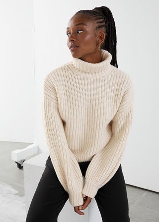 & Other Stories + Balloon Sleeve Knit Sweater