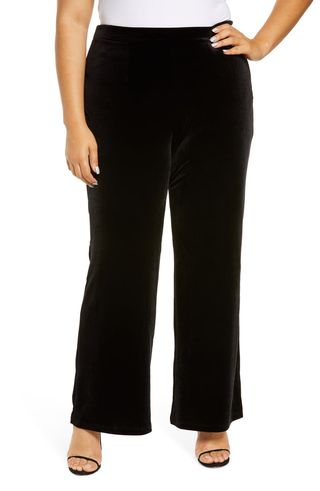 1.State + Stretch Velvet Pants