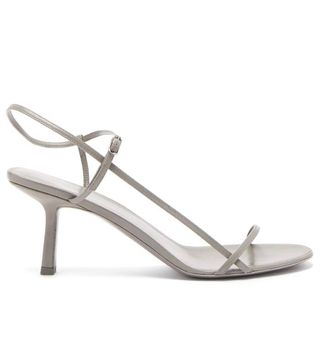 The Row + Bare Mid-Heel Leather Sandals