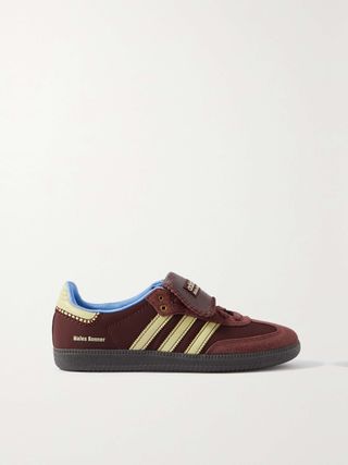 Adidas Originals + + Wales Bonner Samba Suede and Leather-Trimmed Shell Sneakers