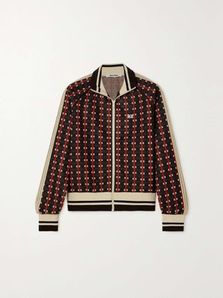 Wales Bonner + Power Crochet-Trimmed Recycled Jacquard-Knit Track Jacket