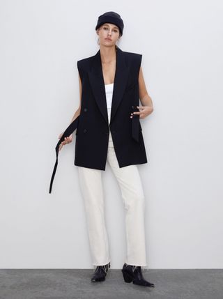 Zara + Belted Vest
