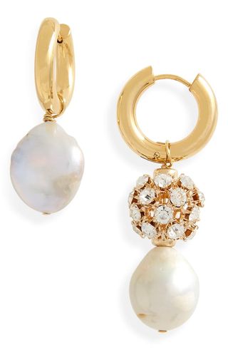 Timeless Pearly + Crystal & Pearl Mismatched Earrings