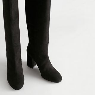 & Other Stories + Suede Knee-High Boots