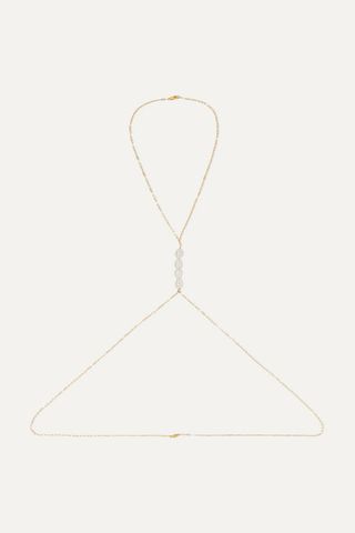 Éliou + Gold-Filled Pearl Body Chain