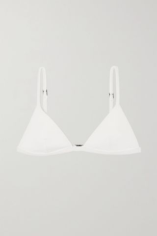 Matteau + + Net Sustain Crinkled Triangle Bikini Top