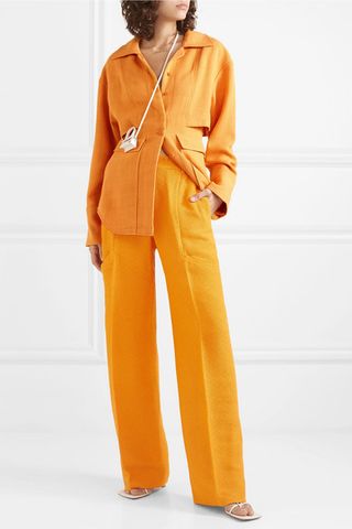 Jacquemus + Moyo Cloqué Straight-Leg Pants