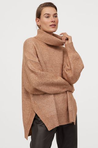 H&M + Knit Cowl-Neck Sweater