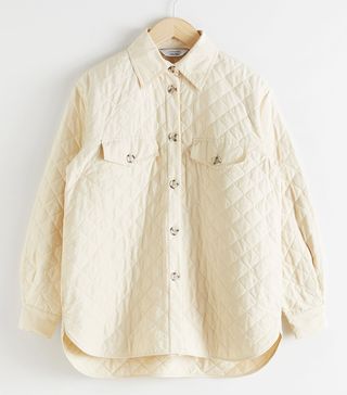 & Other Stories + Diamond Quilted Overshirt