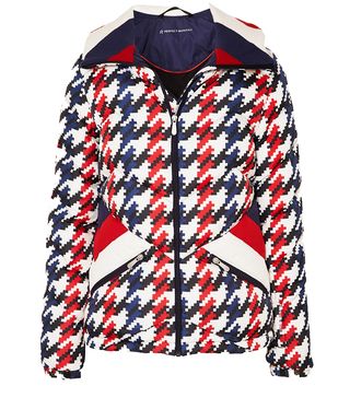 Perfect Moment + Apres Duvet Houndstooth Quilted Down Ski Jacket