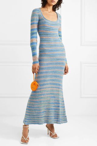 Jacquemus + Perou Striped Knitted Maxi Dress