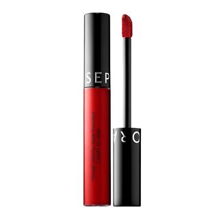 Sephora + Cream Lip Stain Liquid Lipstick in Red Velvet