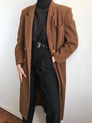 Vintage + Camel Coat