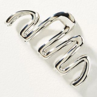 Anthropologie + Squiggle Hair Claw Clip in Silver