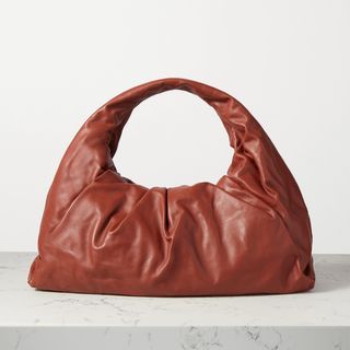 Bottega Veneta + The Shoulder Pouch Medium Gathered Leather Bag
