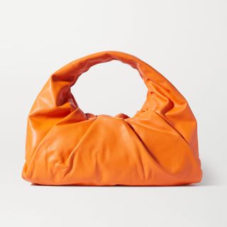 Bottega Veneta + The Shoulder Pouch Medium Gathered Leather Shoulder Bag