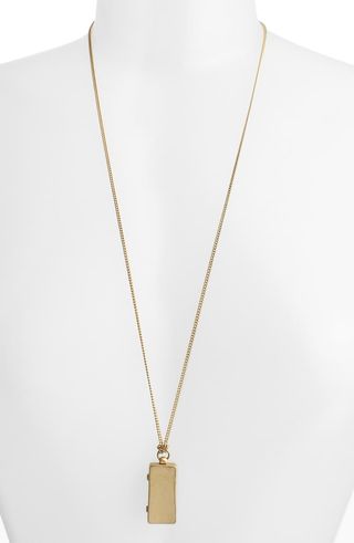 Allsaints + Mirror Locket Pendant Necklace