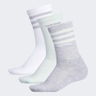 Adidas + 3-Stripe Crew Socks (3-Pair)