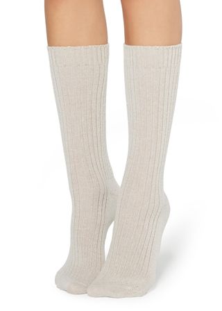 Calzedonia + Short Ribbed Socks with Wool and Cashmere