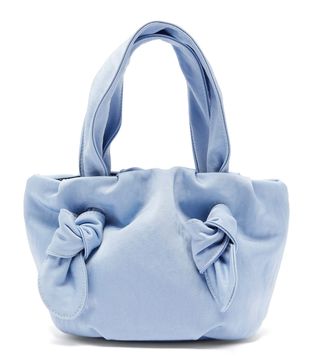 Staud + Ronnie Knotted Satin Bag