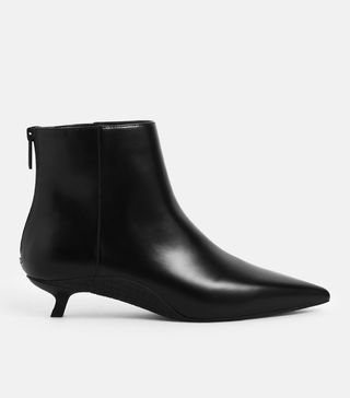 Charles & Keith + Two-Tone Kitten Heel Ankle Boots