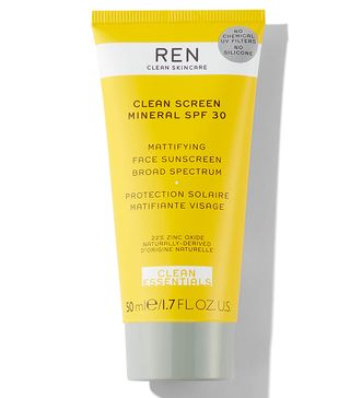 REN Clean Skincare + Clean Screen Mineral SPF 30 Mattifying Face Sunscreen Broad Spectrum