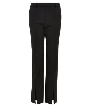 M&S + Straight Split Front Trousers