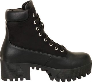 Cambridge Select + Retro 90s Lace-Up Chunky Boots