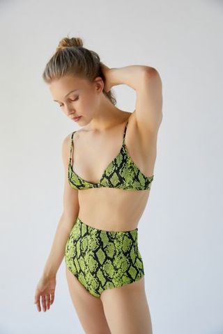 Out From Under + Shimmer Printed Harley Bikini Top