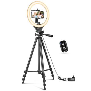 Sensyne + 10-Inch Ring Light With Extendable Tripod Stand