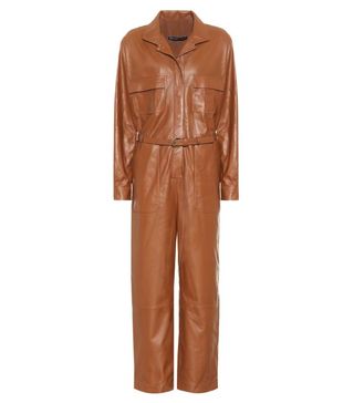 Zeynep Arçay + Leather Jumpsuit