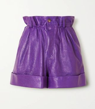 Miu Miu + Leather Shorts