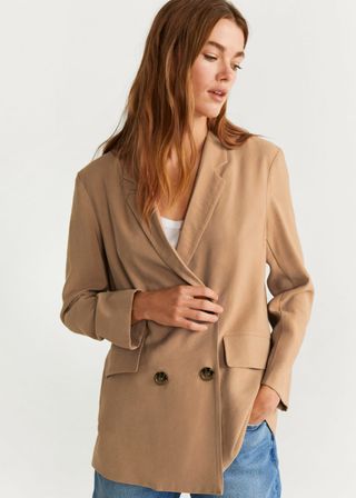 Mango + Double-Breasted Blazer