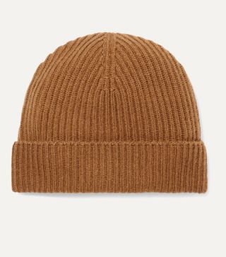 Johnstons of Elgin + Ribbed Cashmere Beanie