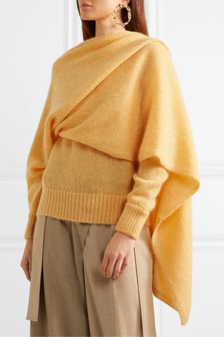 Rejina Pyo + Colette Draped Mohair-Blend Sweater
