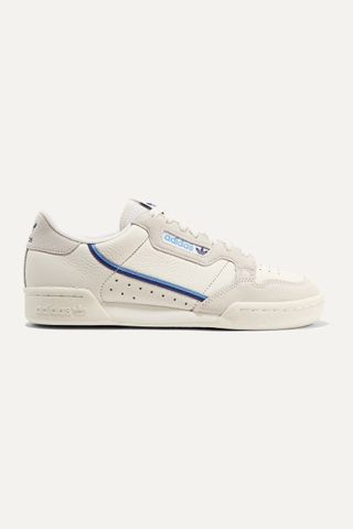 Adidas Originals + Continental 80 Grosgrain-trimmed Suede and Leather Sneakers