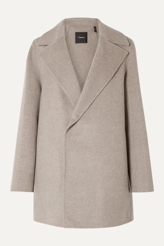 Theory + Wool and Cashmere Blend Coat