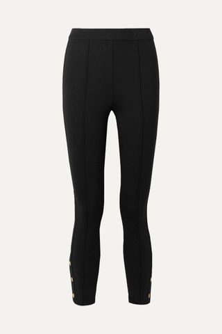 Tory Burch + Button Embellished Leggings